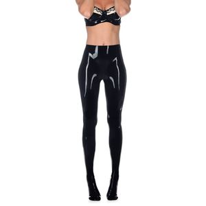 Collants noirs opaques pour femmes, longueur intégrale, sans couture, tricotés en spandex, sexy, pour les soirées, toutes saisons - Product Image 1