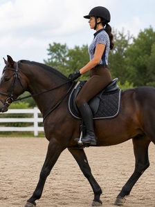 Leggings d'équitation professionnels pour femmes, avec grip en silicone aux genoux, respirants et extensibles, pantalons d'équitation - Product Image 6