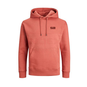 Sudadera con Capucha para Hombre, Corte Regular, Color Sólido, Algodón French Terry, Estilo Casual para Otoño, Diseño con Logotipo Frontal y Bolsillo - Product Image 1