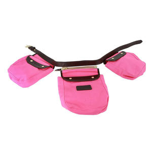 Sac banane rose en toile avec trois poches, unisexe, imperméable, accessoire d'extérieur, idéal pour l'été - Product Image 1