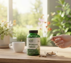 Comprimés de Bhringaraj à haute biodisponibilité, solution de bien-être à base de plantes, protection immunitaire, extrait naturel de feuilles, pilules, vente en gros, approvisionnement direct - Product Image 4