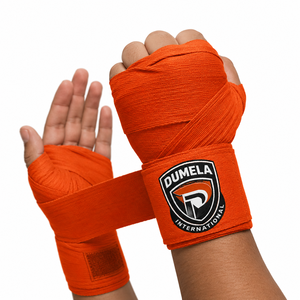 DUMELA INTERNATIONAL Bandages de boxe personnalisés avec logo pour entraînement MMA, respirants, durables, en coton élastique, pour le kickboxing - Product Image 3