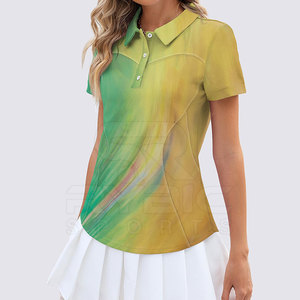 เสื้อโปโลพิมพ์ลายสำหรับผู้หญิงสั่งทำพิเศษ พิมพ์ลายทั่วตัว ผ้าใส่สบาย รับสั่งซื้อจำนวนมาก ขายส่ง - Product Image 5