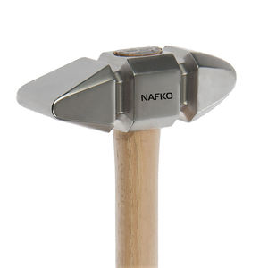 Martillo de Doble Cabeza de Lujo con Cabeza de Acero Inoxidable y Mango de Madera Resistente para el Cuidado de Pezuñas de Caballos y la Gestión de Ganado - Product Image 1