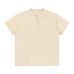 Camiseta Henley Personalizada para Fabricación de Ropa, Camiseta Lisa de 180 g/m², Estilo Urbano, Deportivo, Universitario - Product Image 1