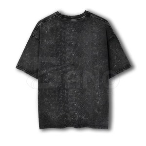 Camiseta de Alta Calidad Personalizada con Cuello Redondo, 180-230 g/m², Algodón, Estilo Vintage Lavado al Ácido para Hombre, Corte Recto - Product Image 1
