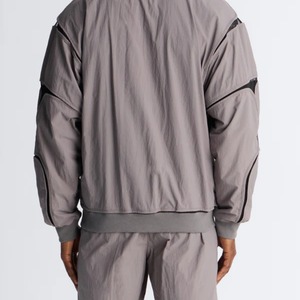 Chaqueta Táctica Ligera de Poliéster/Algodón de Alta Calidad con Cremallera, Abrigo Casual Utilitario, Chaqueta de Vuelo MA-1, Estilo Urbano Liso Teñido - Product Image 3