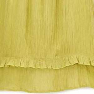 Super Comfiest Boho Sleeveless Lime Green Frill Midi Dress Crafted In Soft & Super Comfortable Fabric For Your <b>Cute</b> Little <b>Doll</b> - Product Image 4