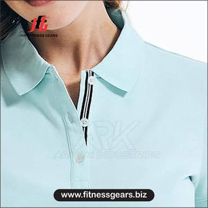 Polo femme uni, grande taille, pour adulte, manches courtes, design classique, idéal pour l'été - Product Image 6