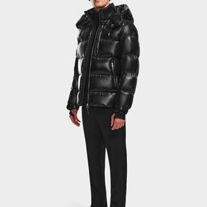 Veste matelassée unisexe personnalisée pour l'hiver, imperméable, avec fermeture éclair, doublure en coton, tissu en nylon et polyester pour une utilisation en extérieur - Product Image 5