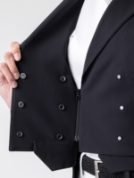 Veste de spectacle équestre en tissu de Nylon de qualité supérieure manteau de compétition non doublé personnalisé pour les femmes équitation cheval