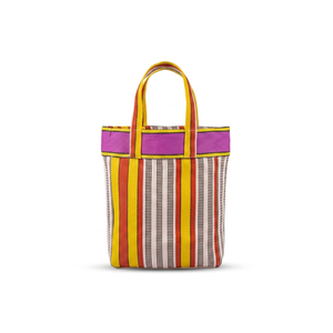 Bolsa de Compras Clásica Tejida Reciclada Ecológica Ellora, Personalizable, a Rayas, Resistente, Reutilizable, Ligera - Product Image 1