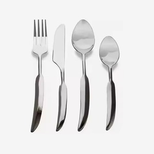Modern Metal <b>Spoon</b> <b>And</b> <b>Fork</b> <b>Set</b> Cutlery <b>Set</b> For Dining Table Kitchen Dinner Service Tableware <b>Set</b> For Home - Product Image 6