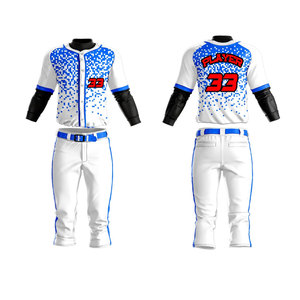 Uniforme de Béisbol Personalizado con Logotipo de Marca Altamente Recomendado, Conjunto de Spandex/Algodón/Fibra de Bambú, Transpirable, Anti-UV, Manga Corta, Tallas Grandes - Product Image 6