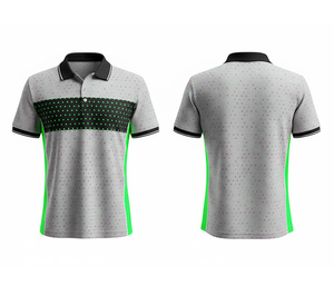 Wholesale Sublimation Polo Shirt Shield Pattern Quick Dry Fabric Durable Stitching for Men Women Youth Quick-Dry Dry-Fit Active - Product Image 2