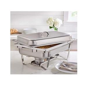 Stainless Steel Chafing Dish Made for Serving Warm Food at Large Gatherings Banquets and Events with Strong Build and Easy Use - Product Image 6