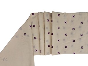 Tela de algodón blanca bordada con cruz morada Buti, material ligero para vestidos, manualidades y decoración del hogar, ¡en oferta! - Product Image 3