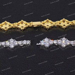 Collar de Plata con Incrustaciones de Circonitas, Cadena de Lujo, Collar de Fiesta, Estilo Moderno y Atrevido - Product Image 3