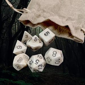 Luxury Grade Bone <b>Dice</b> Inlaid <b>Polyhedral</b> Bone <b>Dice</b> for Professional RPG Tabletop Gaming Wholesale Gaming Gear Supply Accessory - Product Image 3
