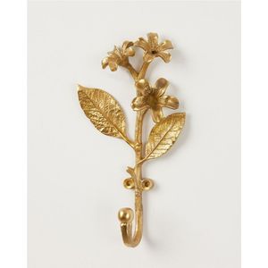 Luxury Gold Rose Flower Iron <b>Wall</b> Hook Decorative Metal Floral Coat Hanger Rack for Home Hotel Wedding Boutique Towel Holder - Product Image 6
