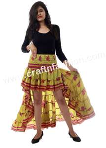 Falda Bohemia de Moda, Falda Ibiza, Ropa de Moda Española, Falda de Seda con Corte Asimétrico, Perfecta para la Playa, Precio al por Mayor - Product Image 6