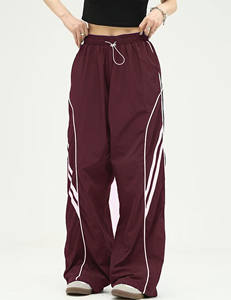 Pantalones formales de poliéster para mujer con cordón, estilo holgado, elegantes, personalizados, tipo cargo, informales - Product Image 3