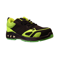 AOXIANG Chaussures de travail pour la construction, antistatiques, antidérapantes, avec embout en acier, confortables, tige en maille respirante, doublure en maille, été