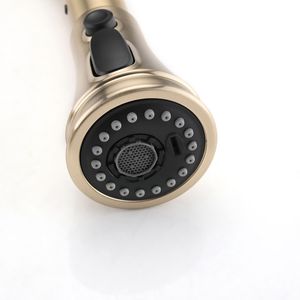 Grifo de cocina de puente de doble manija con cabezal de pulverización extraíble - Product Image 2