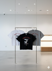 Camisetas de corte y confección con serigrafía de logotipo, 100% algodón de alta densidad, corte perfecto, el mejor material, camisetas unisex extragrandes. - Product Image 4