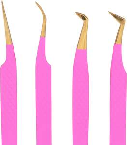 Pinzas para Pestañas de Acero Inoxidable con Punta de Fibra, Dentadas, con Opción de Logotipo Personalizado - Venta al por Mayor - Product Image 3