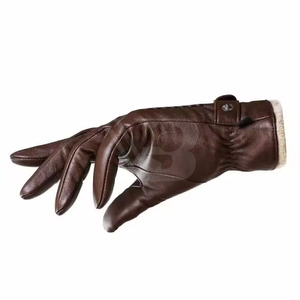 Unisex Full-Finger Genuine Leather Waterproof Non-Slip <b>Driving</b> <b>Gloves</b> Practical and Stylish for Outdoor Car Riding - Product Image 6