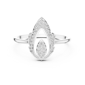 Anillo de plata de diamantes divinos y anillo de diamantes elegante de Plata de Ley 925 para venta minorista de lujo - Product Image 3