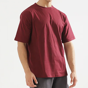 Fabricantes de Camisetas OEM, Camisetas Personalizadas de Manga Corta con Logotipo Frontal 100% Algodón para Hombre, Cuello Redondo, Casuales, Transpirables, de Secado Rápido, para Fitness - Product Image 4