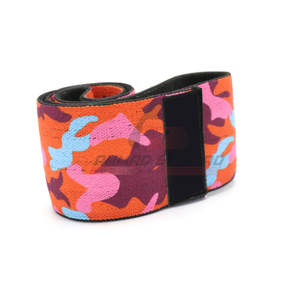 Bande de résistance colorée en tissu pour exercices de fitness et entraînement des hanches, résistance moyenne - Product Image 2