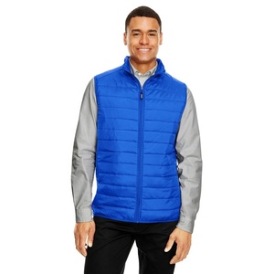 <b>Mens</b> Stylish Sleeveless Puffer Vest <b>Jacket</b> With High Neck Collar And Functional <b>Utility</b> Pocket Features - Product Image 6