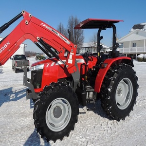 Tractor Agrícola Usado Massey Ferguson 385 4x4 Tipo Oruga con Cargador Frontal y Retroexcavadora - Product Image 4