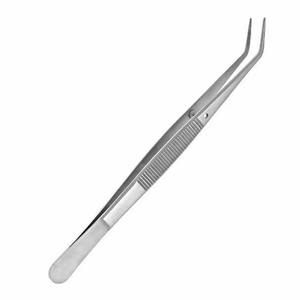 Pinzas Dentales de Acero Inoxidable, Pinzas Quirúrgicas con Punta Serrada, Pinzas Manuales para Aplicación de Algodón, Pinzas Meriam - Product Image 1