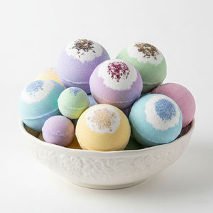 Bombes de bain aromathérapeutiques biologiques |   Approvisionnement en gros OEM/ODM personnalisé pour les cadeaux de spa et les bains relaxants - Product Image 1