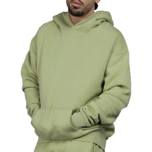 Hoodies High Quality 100% Cotton 400gsm Heavyweight Custom Blank for Screen Print Embroidery <b>Pullover</b> <b>Men</b> Oversized Hoodies - Product Image 3