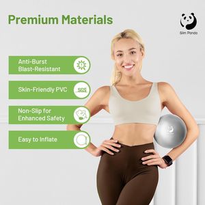 9 Inch Small Pilates Ball Anti-Burst Yoga Stability Workout Ball Core Strength <b>Physical</b> Therapy Exercise Tool Barre Core - Product Image 3