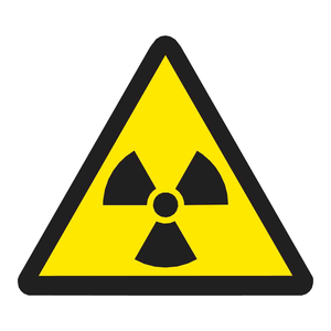 Étiquettes d'avertissement Brady durables, résistantes à la chaleur, autocollantes, imprimées en UV, avec pictogrammes pour matériaux radioactifs, pour la sécurité des laboratoires chimiques - Product Image 3