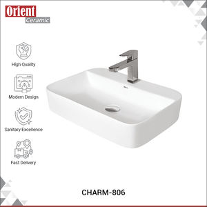 Lavabo de Cerámica Premium de Alta Calidad para Uso Doméstico y Hotelero, Lavabo de Sobremesa de Lujo para Baño - Product Image 2
