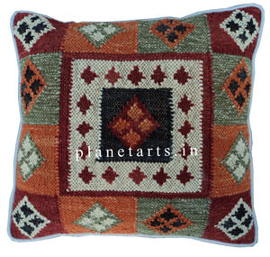 Fundas de cojín de yute para sofá, Fundas de cojín de lana, color Beige, Oriental, respetuoso con el medio ambiente, kilim, oferta, precio de fábrica - Product Image 5