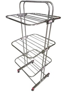 Séchoir à linge mural pliable en acier inoxydable pour salle de bain, balcon, chambre et organisation domestique - Product Image 4