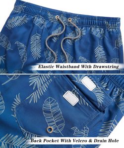 Pantalones cortos estampados para hombre, cintura elástica con cordón, playa, verano, informal, vacaciones, tropical, colorido, blanco, camiseta de verano para hombre - Product Image 6