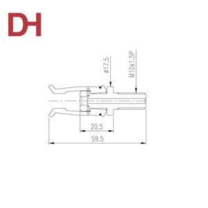 แกนเพลา CNC แบบกำหนดเอง แกนดึง และโลหะผสมเหล็กสำหรับจับยึด สำหรับงานกลึงรุ่น DH_1100EG-01-03 TW - Product Image 3