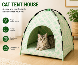 <b>Cat</b> Tent House Foldable Soft Indoor Pet Bed & Cozy Sleeping Shelter for <b>Cats</b> & Kittens Wholesale Supplier - Product Image 1