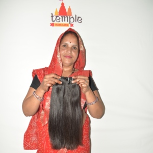 Extensiones de Cabello Indio Remy de Color Natural, Ondulado Profundo, Sin Procesar, Doble Trama, Brillo, Corte Recto, con Cinta/Clip, 100g - Product Image 6