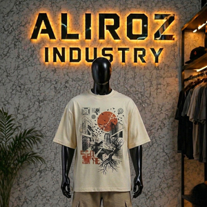 Professional Manufacture In Stock Breathable Men's T-Shirts Low MOQ Summer Short Sleeves New - Product Image 2