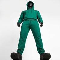 Survêtement à capuche pour homme, coupe droite, taille élastique, 260g, respirant, coupe régulière, style streetwear hiver, le plus vendu